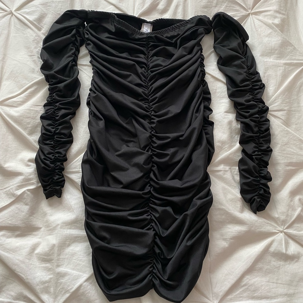 Runched mini dress